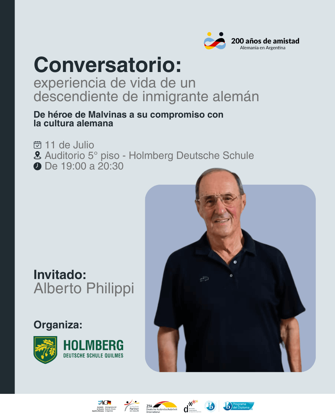 Conversatorio con Alberto Philippi: Experiencia de vida de un descendiente de inmigrante alemán
