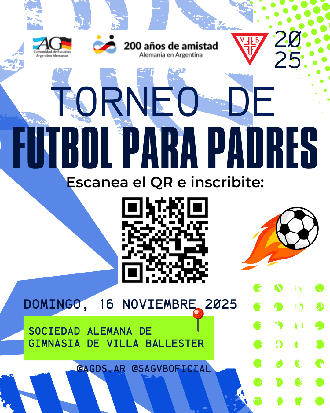 Torneo de fútbol para padres AGDS –Festejamos los 200 años de inmigración alemana en la Argentina y los 60 años de la AGDS