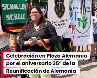 Celebración en la Plaza Alemania del 35 Aniversario de la Reunificación 🇩🇪 por invitación de la Federación de Asociaciones “FAAG“