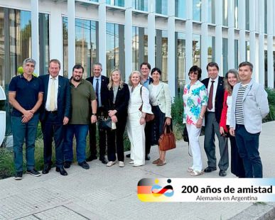 Museos, fábricas y tecnología: Dieter Lamlé recorrió Tandil y prometió fortalecer lazos empresariales con Alemania