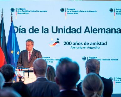 Mensaje del Embajador Dieter Lamlé en el marco de la celebración por el 35° Aniversario de la Unidad Alemana el 16 de octubre de 2025